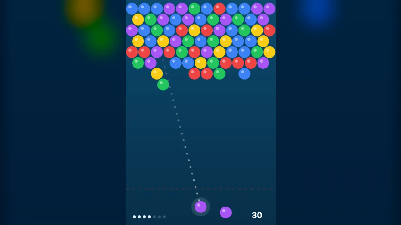 Illustration zur Bubble Shooter-Anleitung